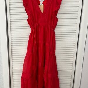 LA LIGNE Marta Red Mini Dress size L